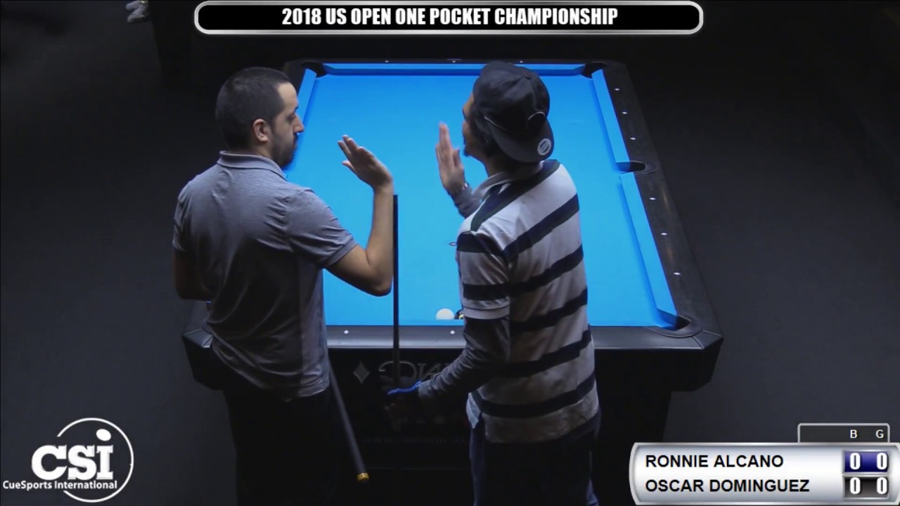 2018 US Open One Pocket Championship: Ronnie Alcano vs Oscar Dominguez (Semi-Final Match)