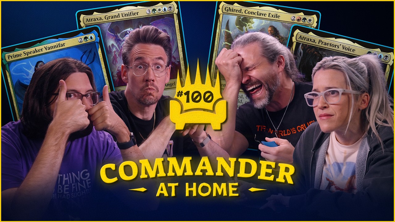 Ben Brode and Spencer Crittenden play Epic Rap Battles of MTG...in EPISODE 100! | Commander at Home