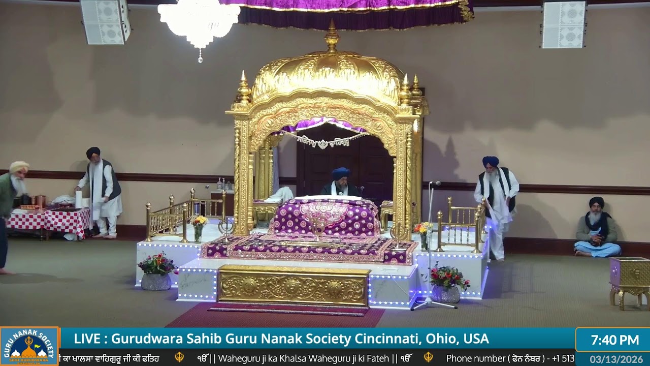 Guru Nanak Society of Greater Cincinnati Live Stream