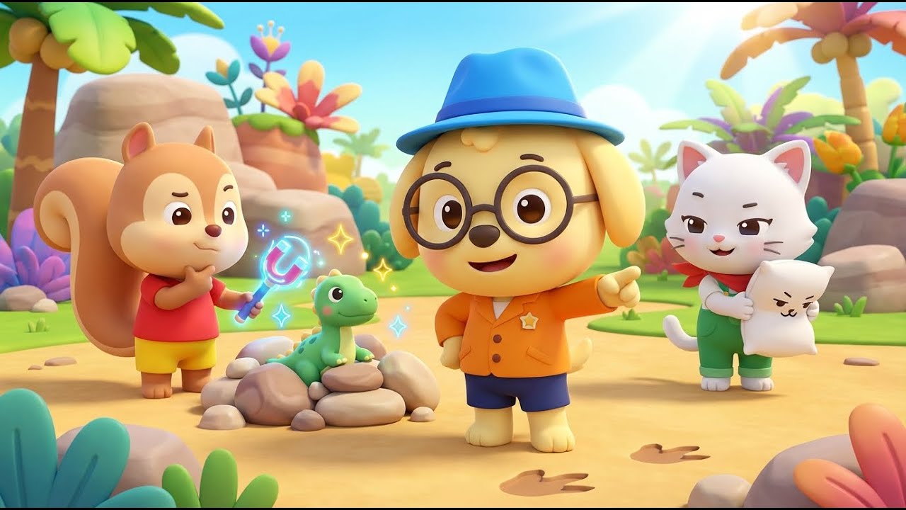 PONO & Friends: Baby Dino&rsquo;s Tummy Ache Mystery! 🦕💊 | Medical Rescue & Magnet Fun for Kids