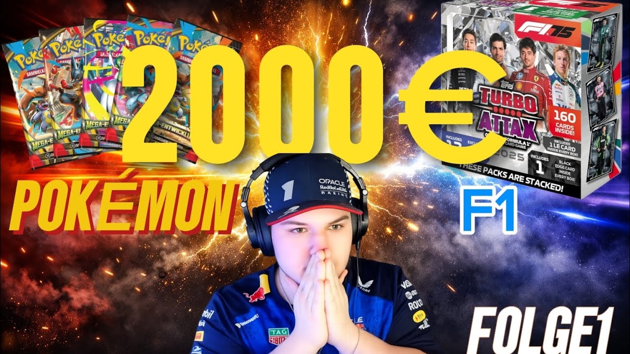 2000€ PACK OPENING 😱 Pokémon & F1 Karten | Folge 1