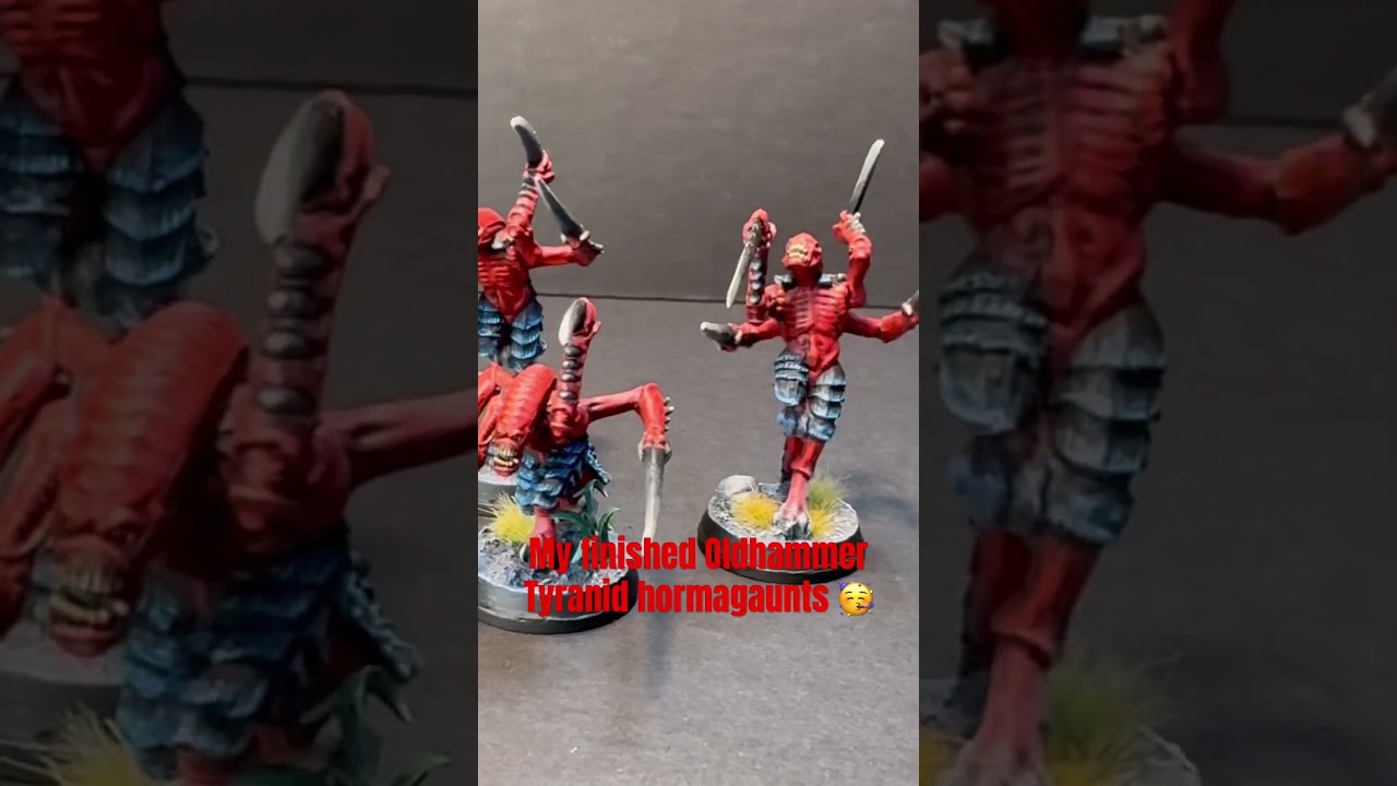 My finished Oldhammer Tyranid Hormagaunts 🥳 #warhammer40k #tyranids #oldhammer #hormagaunts