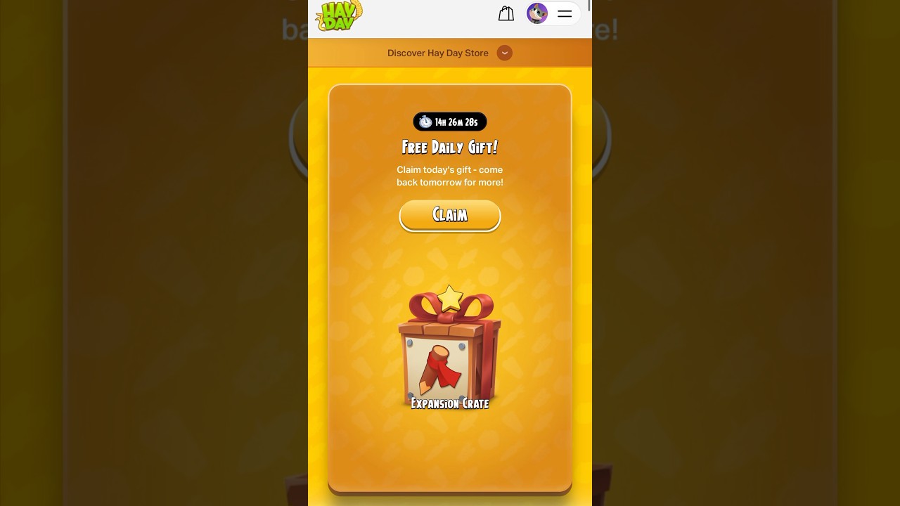 Daily Free Gift in Supercell Store! #hayday
