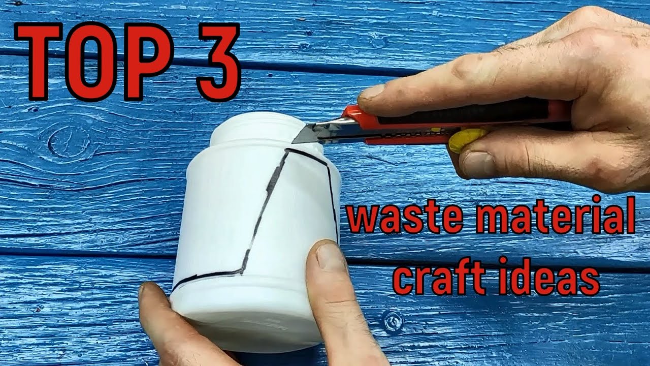 TOP 3 waste material craft ideas
