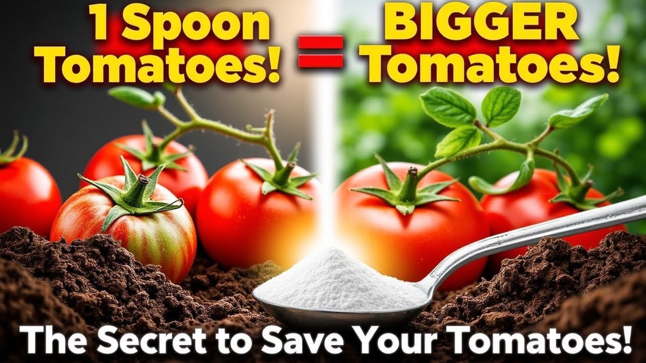 Shocking Tomato Hack: A Spoonful of THIS Works Wonders!//Best tomatoes farming techniques