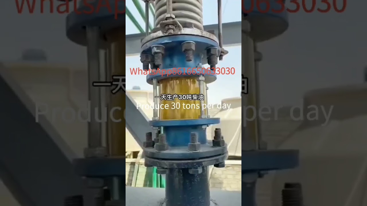 Refining diesel from waste engine oil has low cost and high profit. #distillation equipment