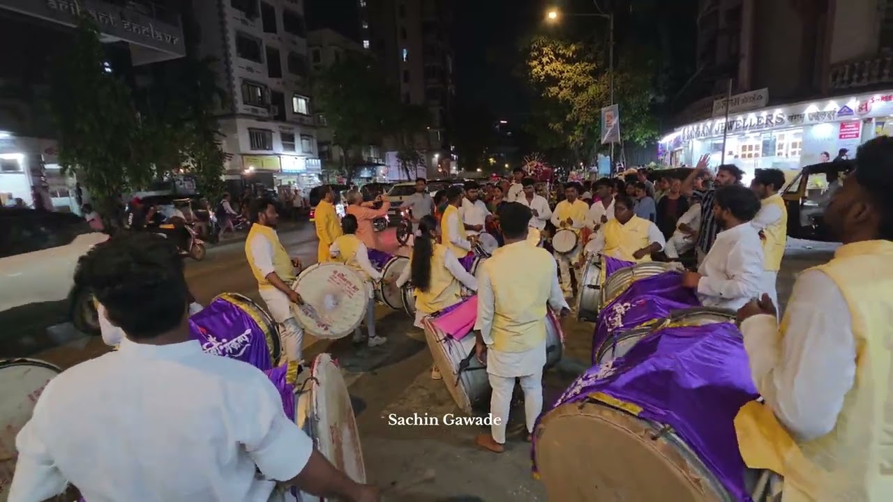 श्री स्वामी समर्थ पालखी सोहळा | गावदेवी मंदिर अशोक नगर मठ | तेजस्वी संकल्प ढोल ताशा पथक | 