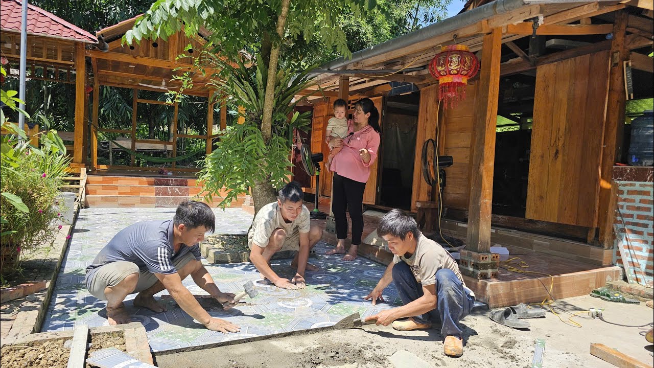 Amazed by the wonderful design of Mr. DAU: SU joins hands to help DT pave a small yard