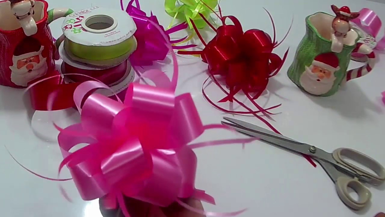 🎄COMO HACER MOÑOS O LAZOS PARA REGALOS / Dulce y Natural.