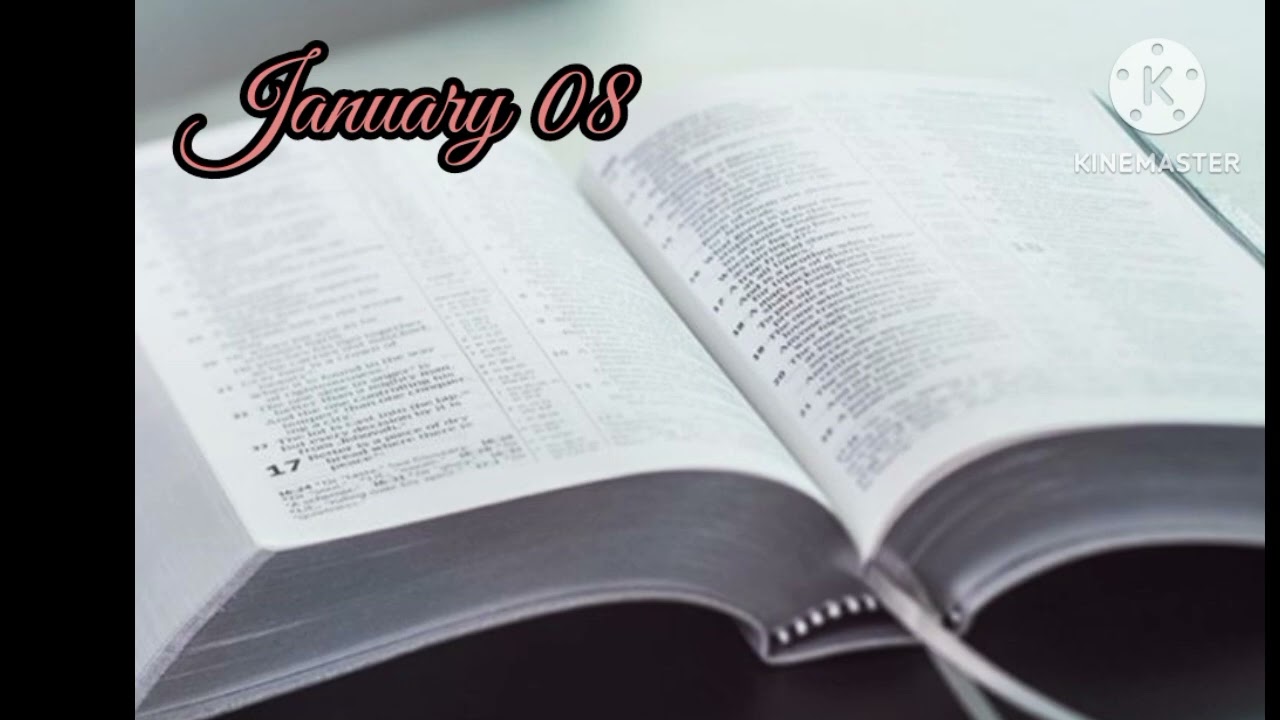 நாள் 08 || January 08 || ஒரு வருடத்தில் முழு வேதாகமம் 