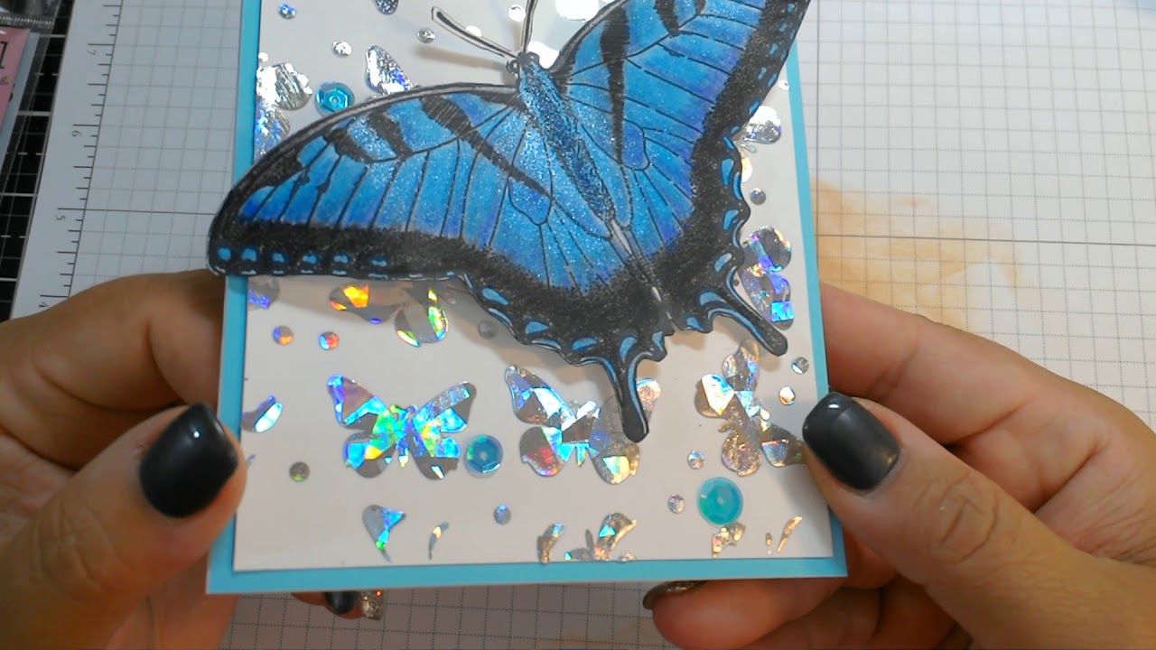 Different mediums to use through stencils for cardmaking