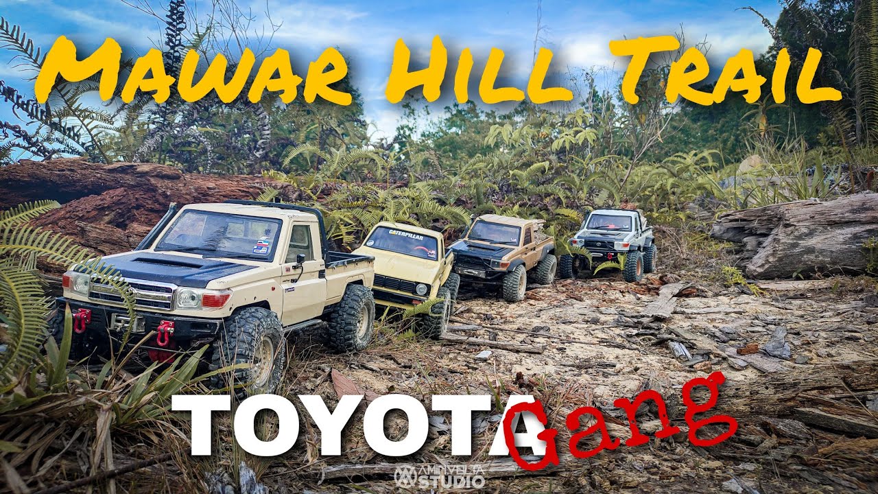 MAWAR HILL TRAIL - RC CRAWLER - TOYOTA HILUX - TOYOTA LC70 - DEFENDER (AXIAL, TRAXXAS TRX4)