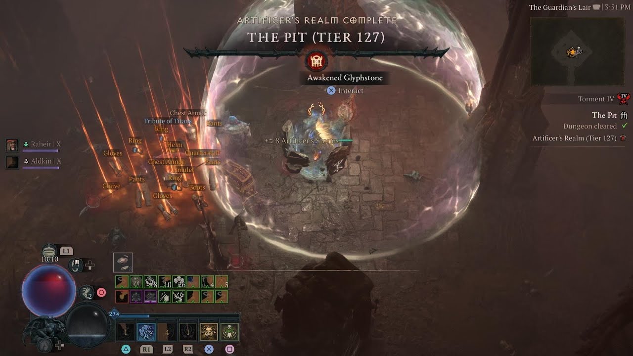 Diablo 4 | Season 10 | Rake Spiritborn | Pit 127
