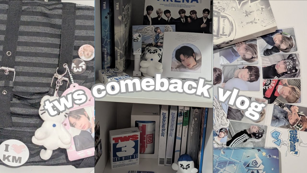 tws comeback vlog [album Unboxing, accessorie haul,tws collection]