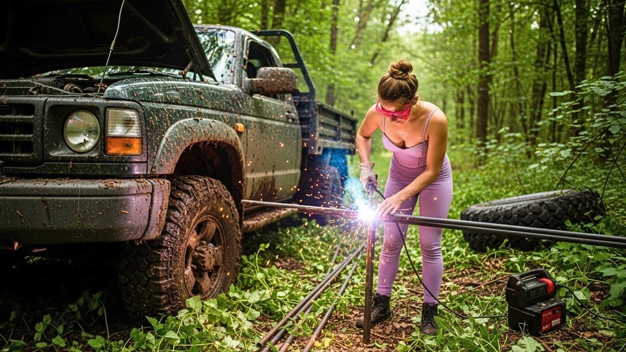 Girl Revived an Abandoned Truck in the Forest - Worth Watching Skills
