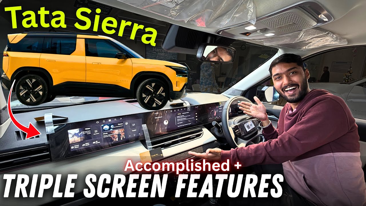 TATA SIERRA 2026.. 🥳Triple Screen Best Features ₹11.49 Lakh Ex Showroom 