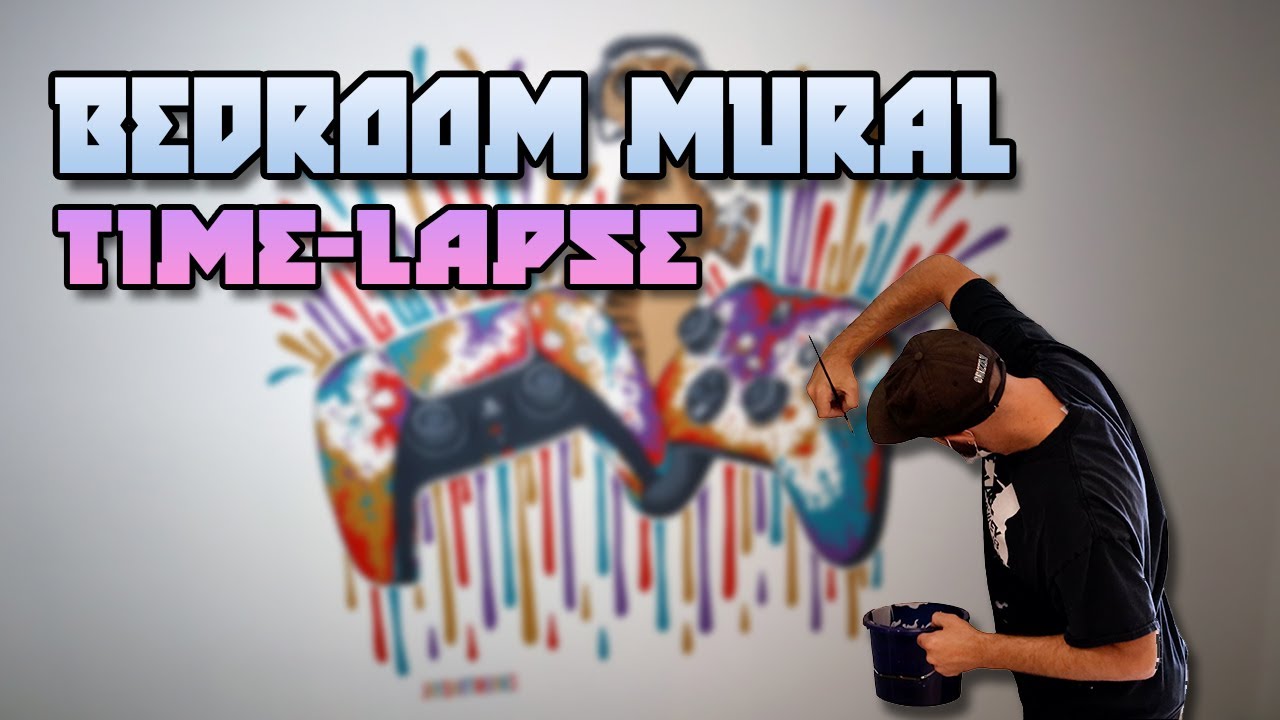 3 days of mural painting in 4 minutes