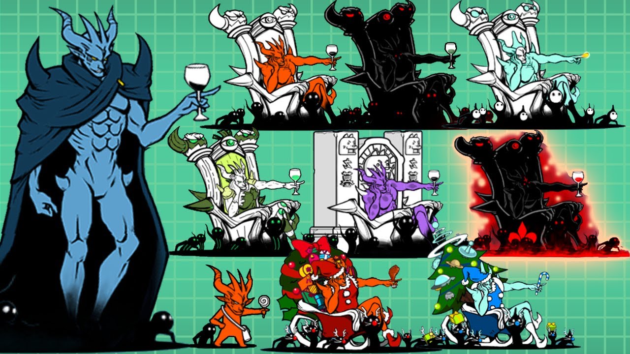 The Battle Cats - All Emperor Nyandam! (Enemy)