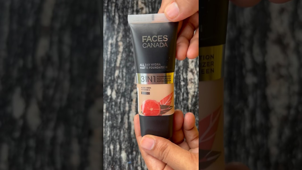 FACES CANADA 3 IN1 Foundation #facescanada #review #onlineshopping #purple #youtubeshorts