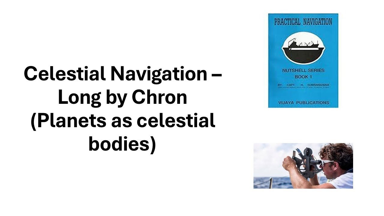 Celestial Navigation - Long by Chron - Capt Subramaniam's Practical Navigation Series - Ex19, Q2!!