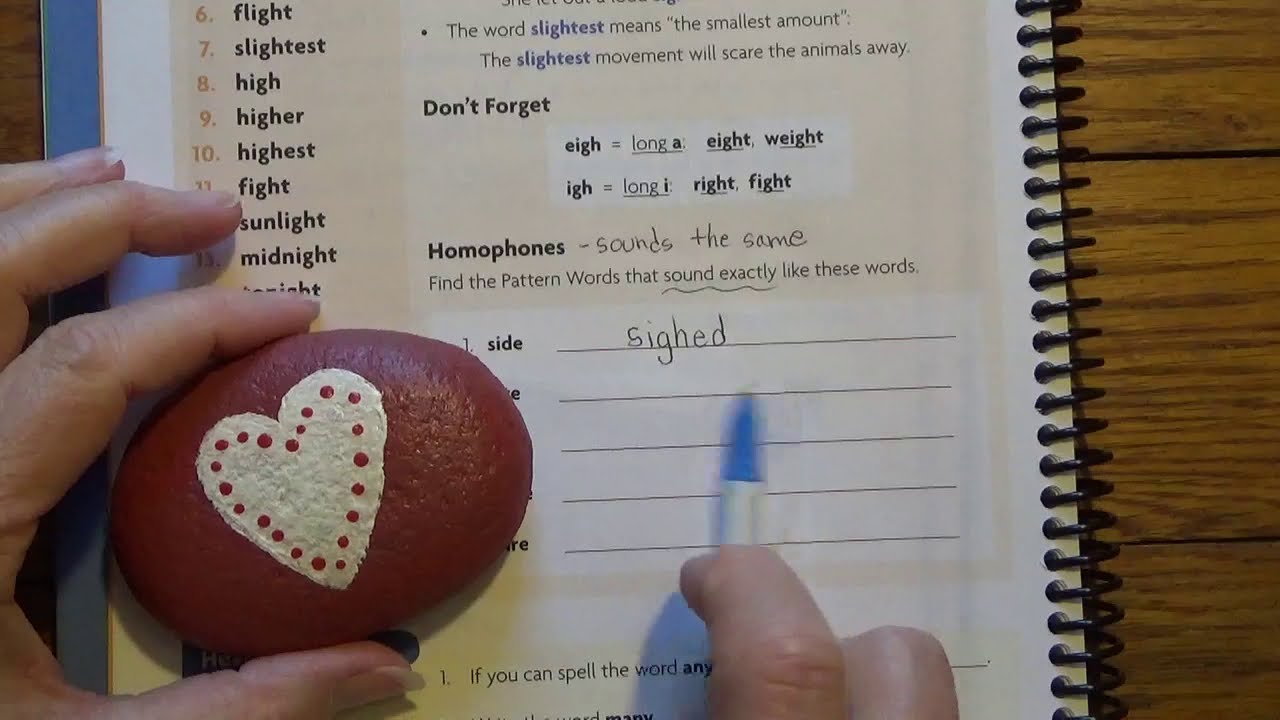 Spelling lesson 10, page 68 and 69