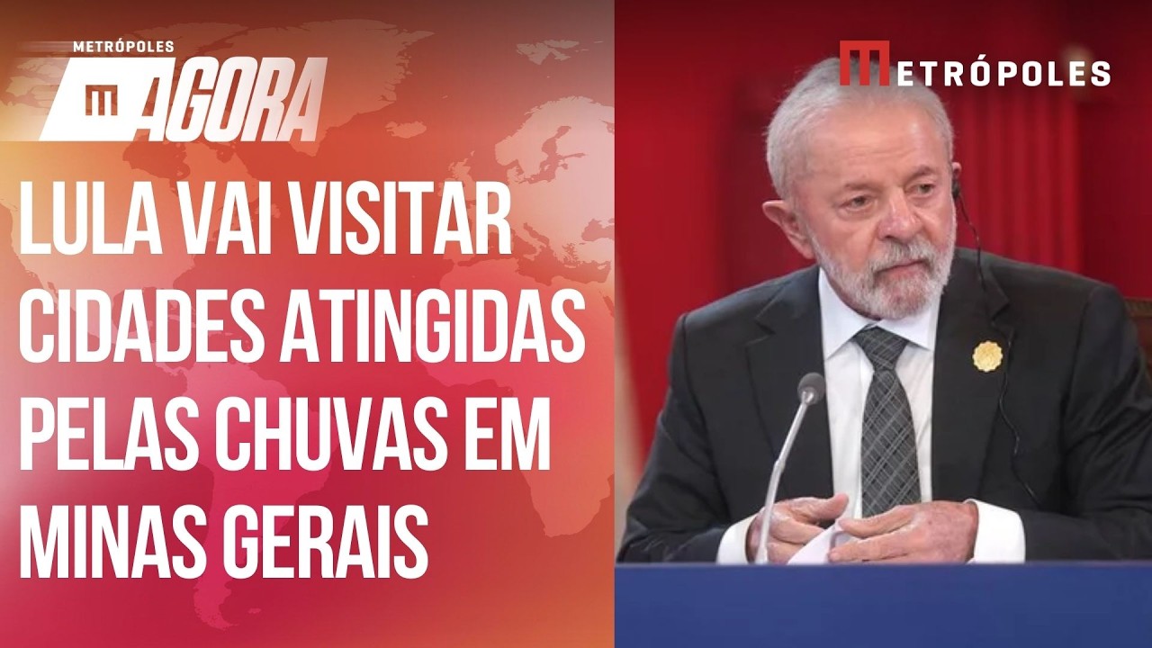 Saiba detalhes da visita que Lula vai fazer às cidades atingidas pelas chuvas em Minas Gerais