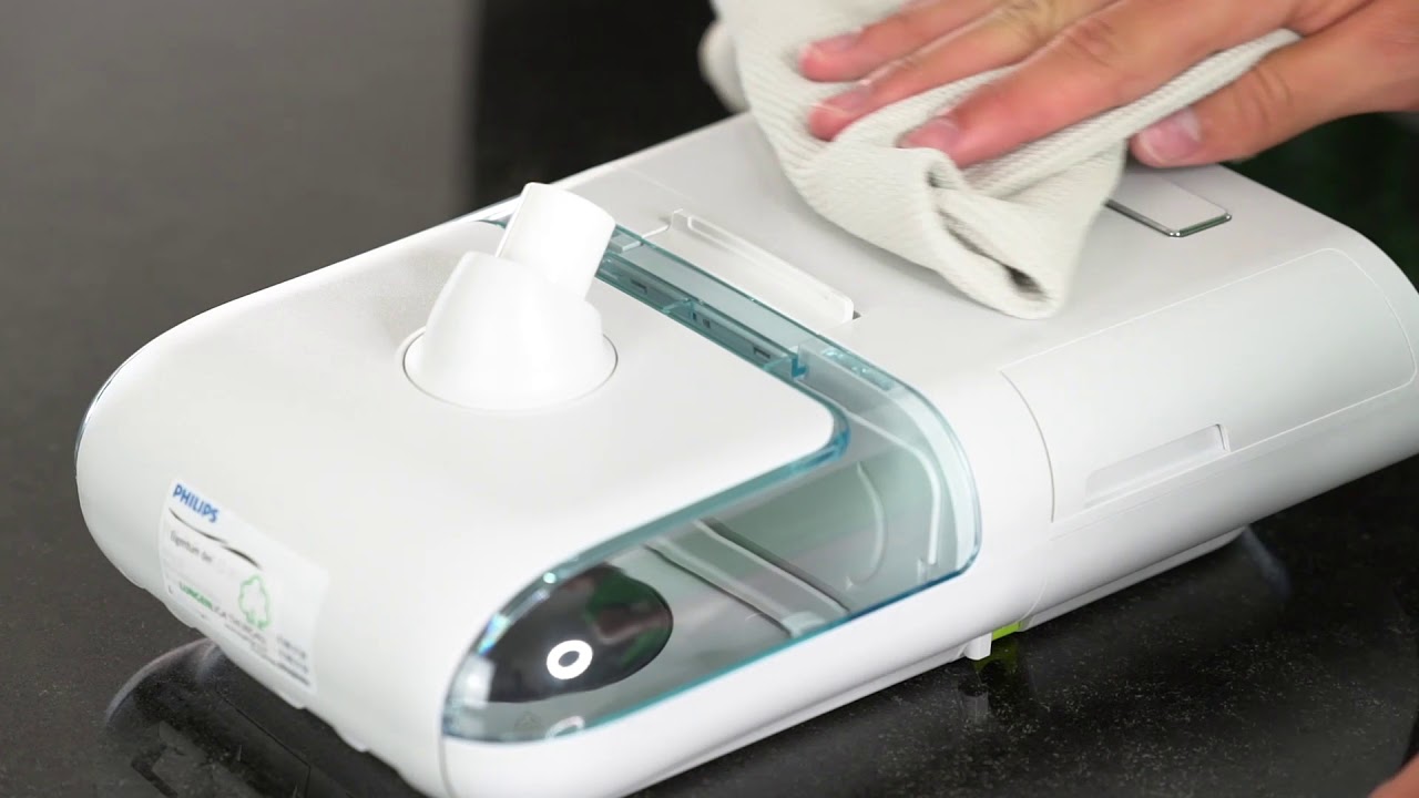 Pulizia coretta di apparecchio e maschera CPAP