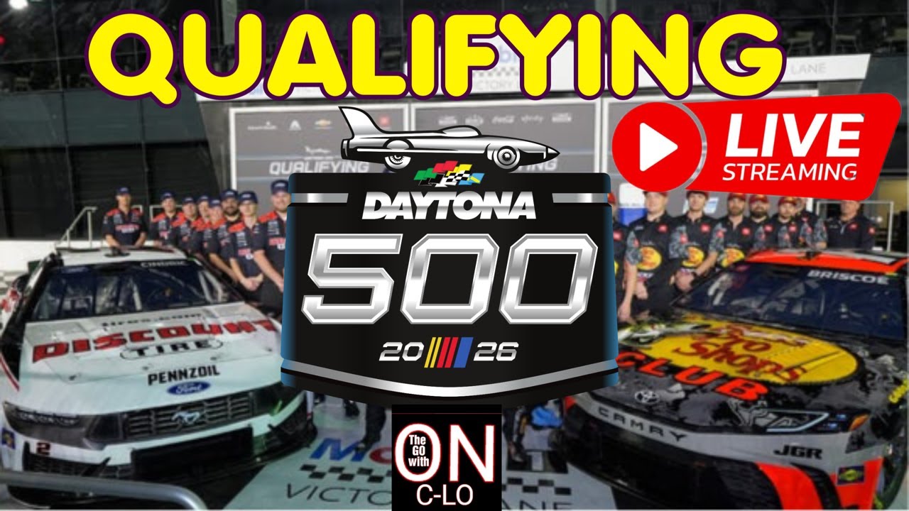 🔴DAYTONA 500 Qualifying. Live Nascar Cup Series. Live Leaderboard, Live Commentary and Reaction.