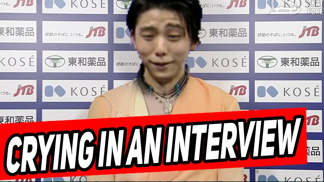Emotional responses from Yuzuru Hanyu immediately after the performance.