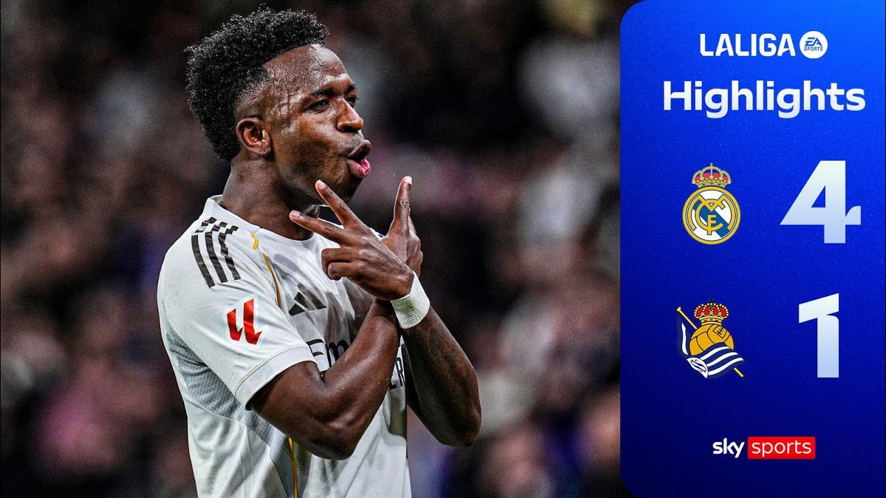 REAL MADRID 4-1 REAL SOCIEDAD 🔥 TOP OF LA LIGA WITHOUT MBAPPÉ!