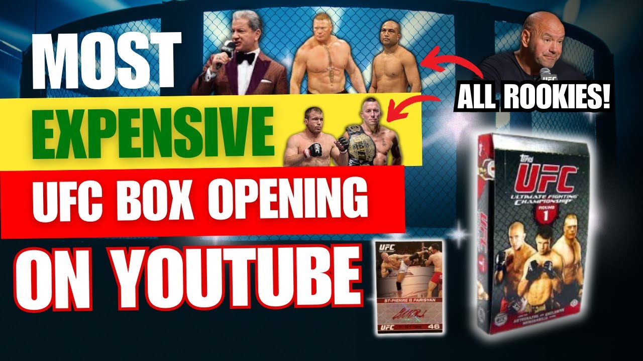 MOST EXPENSIVE BOX OF UFC CARDS EVER 2009 Topps Round 1 UFC Box Opening