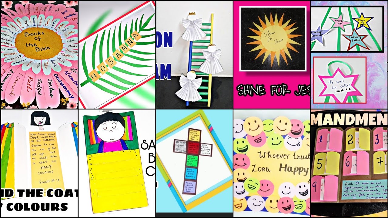 10 SUNDAY SCHOOL VBS BIBLE CRAFTS ॥ #VBS2023 ॥ #BIBLECRAFTS #SUNDAYSCHOOL #GOODFRIDAY2023