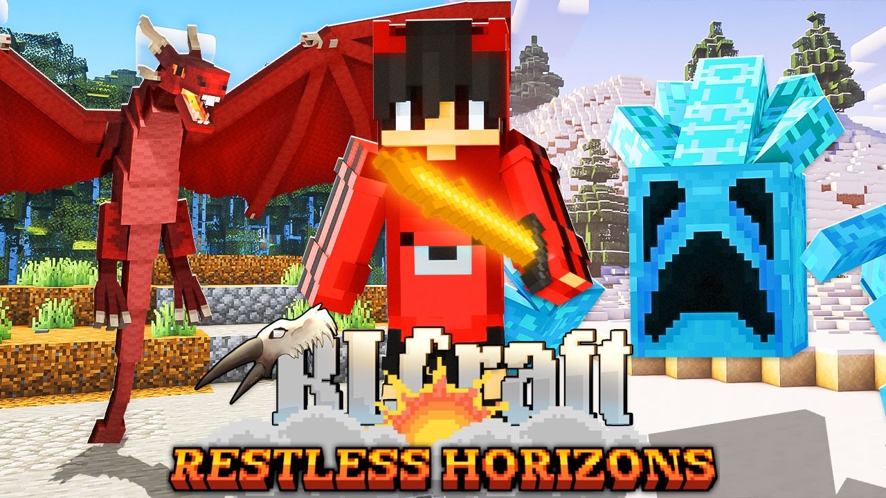 I Survived 100 Days In RLCraft Restless Horizons In Minecraft (Full Movie)