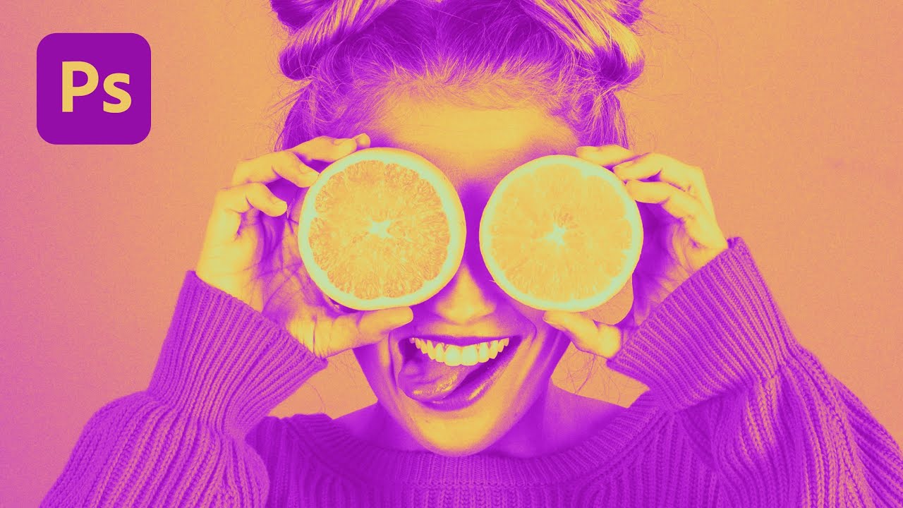 Make this Duotone effect in Photoshop