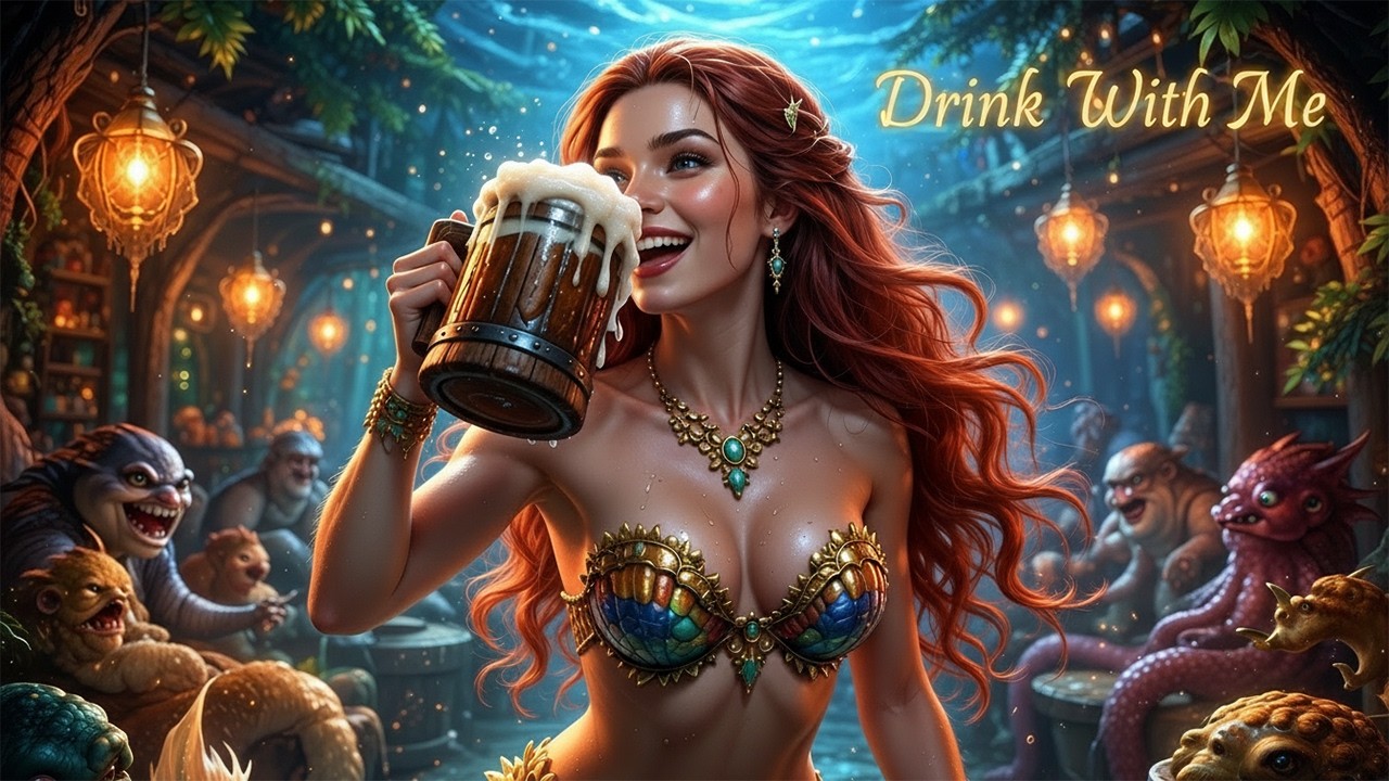 The Mermaid’s Ale 🍻 | Fantasy Tavern Folk Song | Ocean Bar Music | Deep Sea Tarvern 🌊