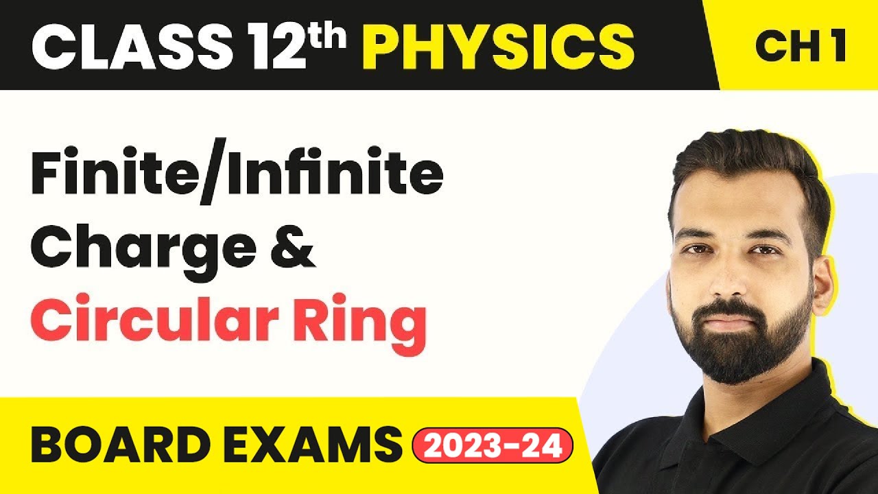 Class 12 Physics Ch 1 | Electric Field Due to Linear Finite/Infinite Charge & Circular Ring 2022-23