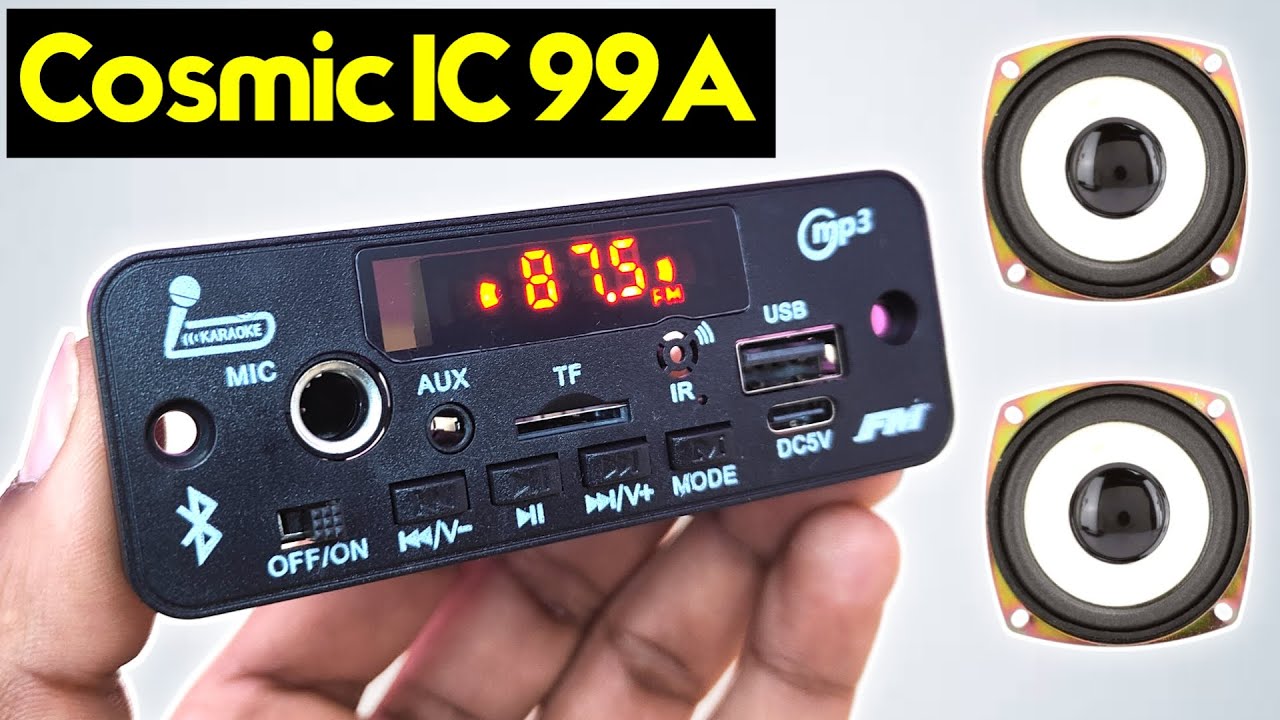 Cosmic IC 99A New Amplifier Bt Card Module 💯 Full Wiring Connection step by step