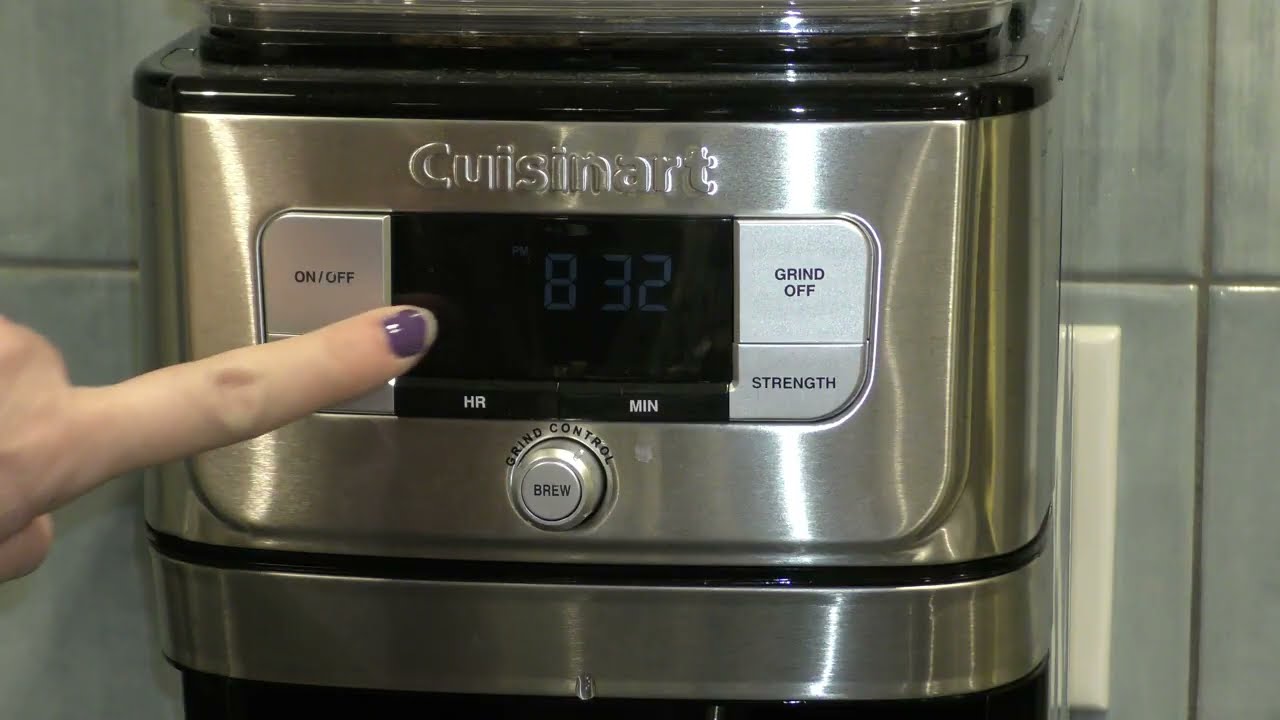 How To Program Your Cuisinart DGB-800 Burr Grind & Brew