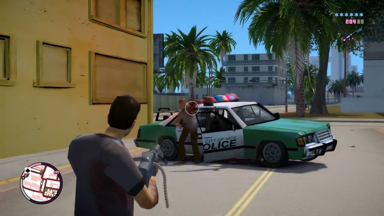 GTA Vice City Nextgen Edition Laundromat Heist + Six Star Police Escape Challenge!