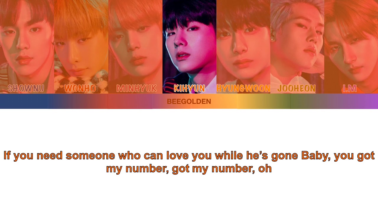 Monsta X - Got my number - Lyrics color coded