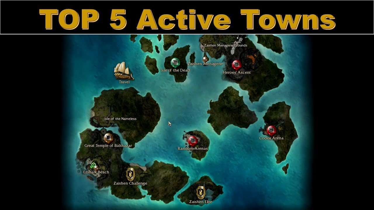 GUILD WARS TOP 5 ACTIVE TOWNS IN 2021?