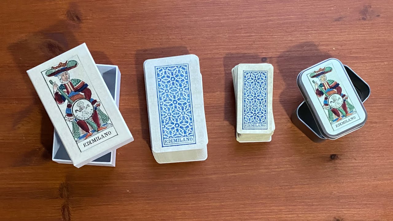 F.DI Milano Tarot Standard и Mini Side By Side