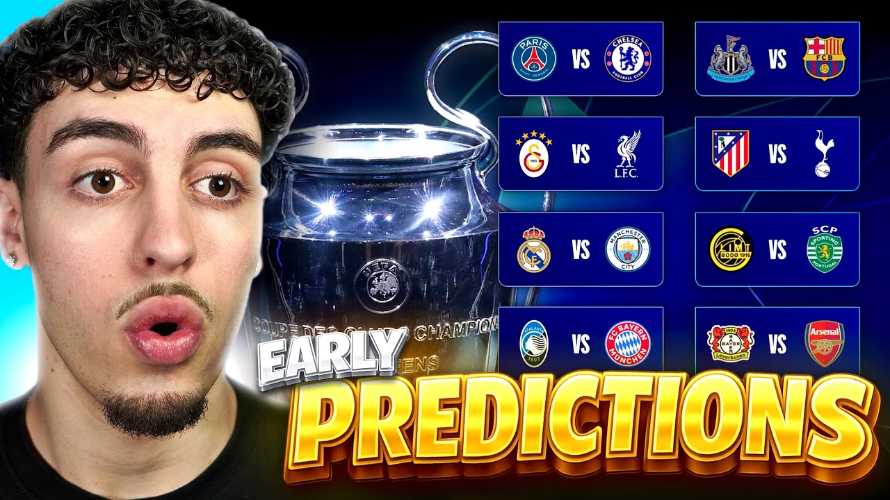 My *EARLY* Champions League ROUND OF 16 Predictions!