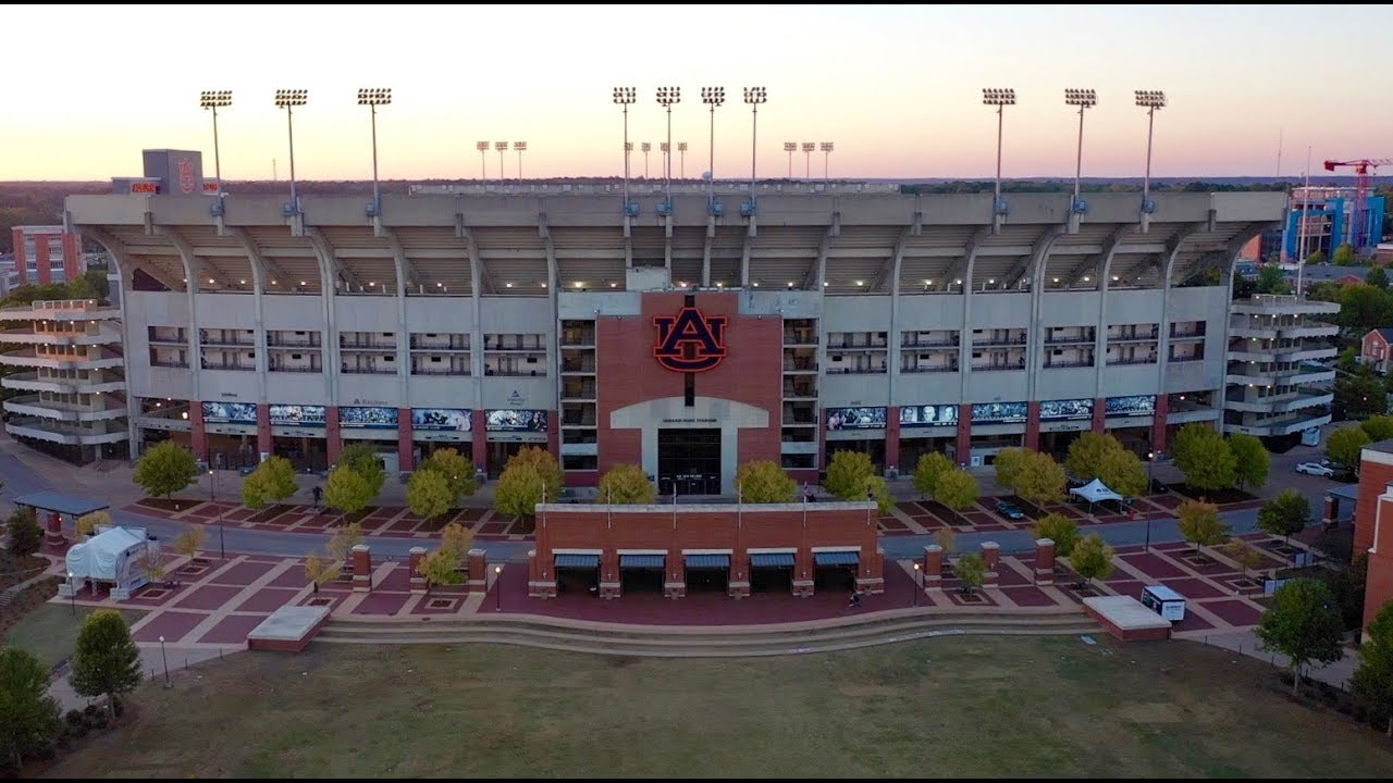 Aerial view of our Auburn University Campus Visit