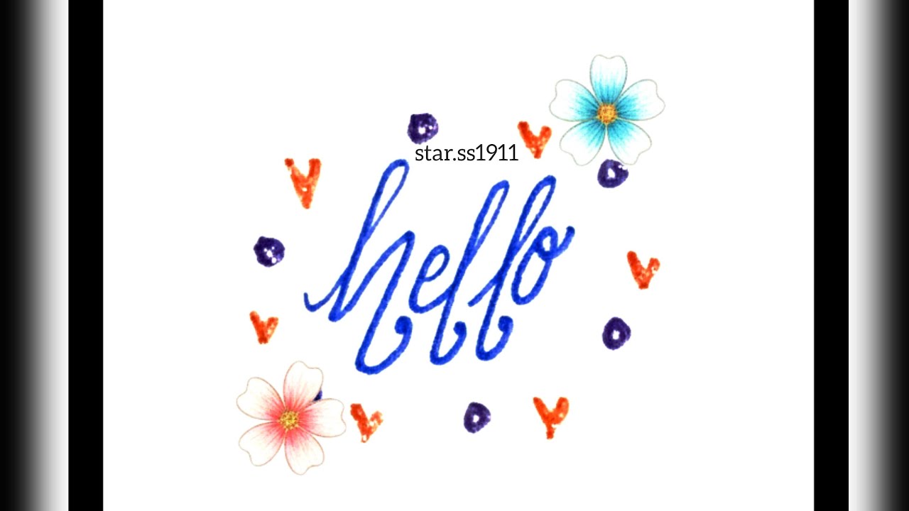 Writing names in beautiful handwriting 😍