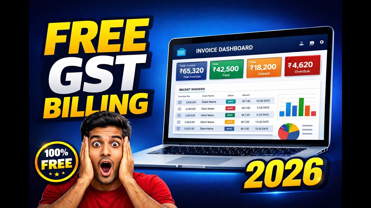 Zero Cost GST Billing Software | Stop Paying for Billing Software! Use This FREE GST Invoice Tool 😲