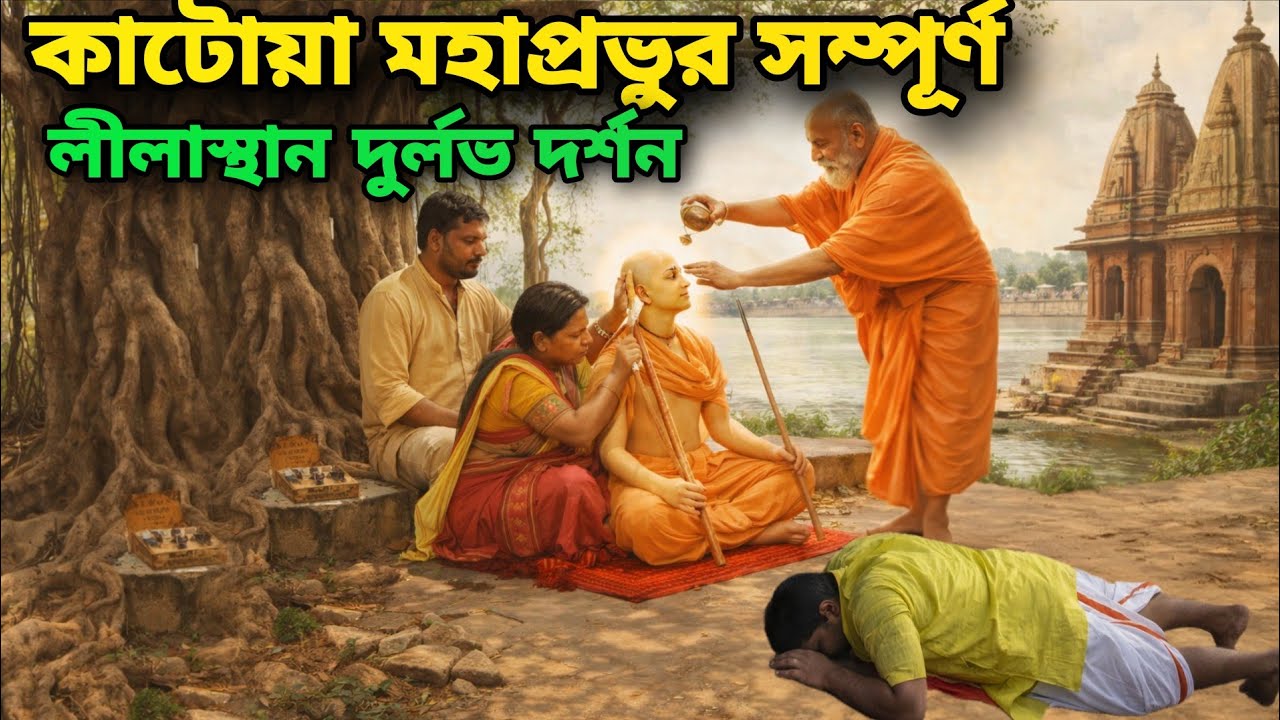 কাটোয়া ধাম গৌড় মন্দির মহাপ্রভুর সন্ন্যাস গ্রহণ || স্থান মধু পন্ডিত নাপিতের বাড়ি দুর্লভ দর্শন 
