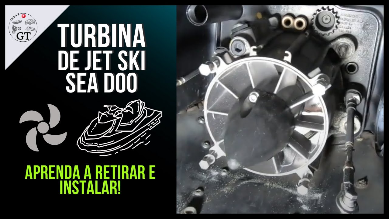 Como tirar e instalar a turbina de JetSki Sea Doo