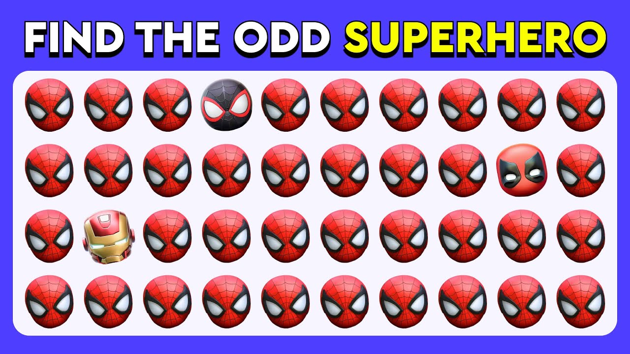 Find the odd Emoji Out - Superheroes Edition | Marvel & DC Quiz
