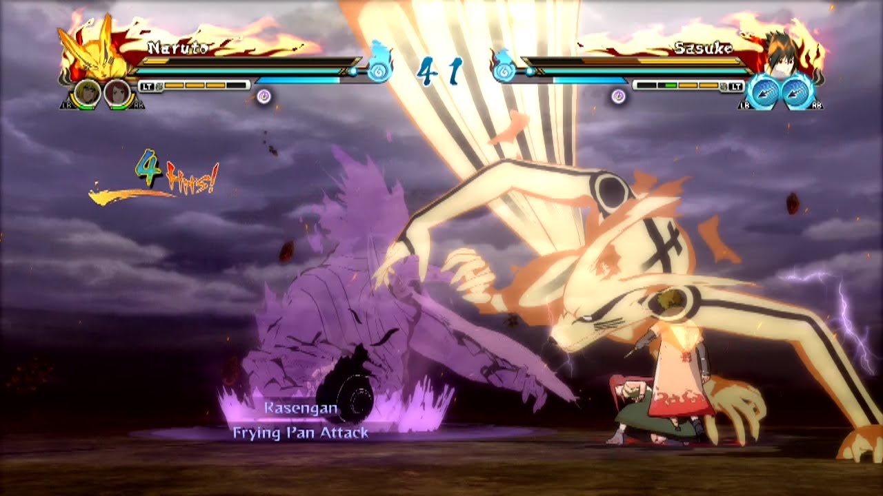 Naruto Storm Revolution Demo Gameplay Bijuu Naruto vs EMS Sasuke